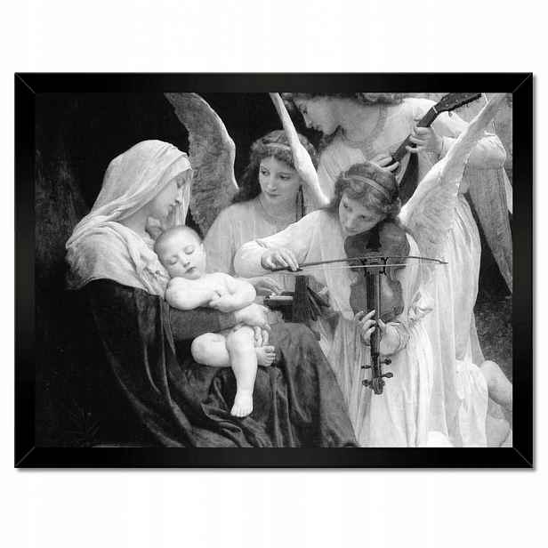 Plakáty v rámu 40x30 Bouguereau Píseň andělů