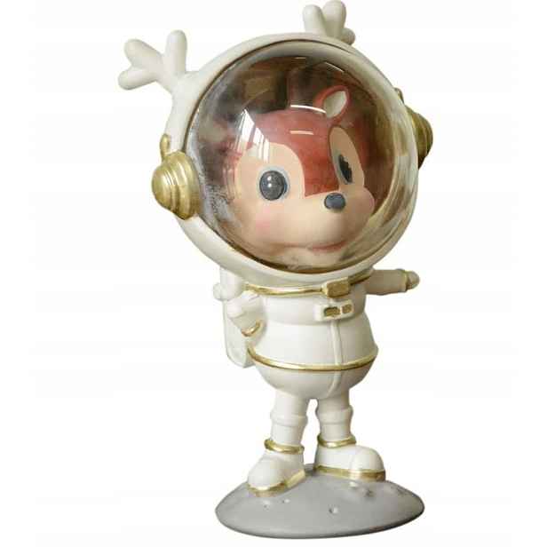 Dekorativní figurka Astronauta Bílá 15 cm Jelen