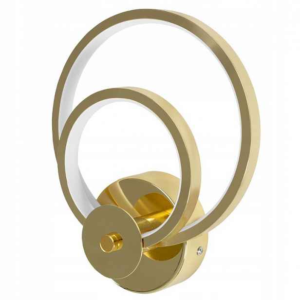 Nástěnné Led svítidlo Zlatý Moderní Ring Obruč Kroužky