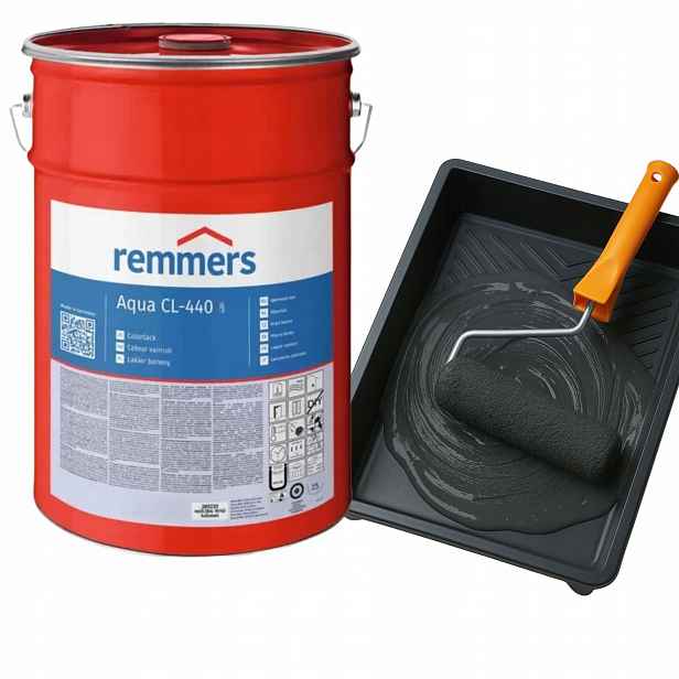 Remmers CL-440/30 Polomat barva na nábytek krycí lak Mdf 1L Tmavě šedá