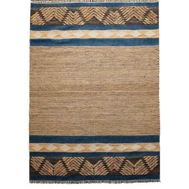 Ručně vázaný kusový koberec Agra Palace DE 2283 Natural Mix, 240x300, modrá, chodba / předsíň, Diamond Carpets India