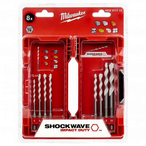 Sada vrtáků 4 – 10 mm 8 ks Milwaukee univerzální kazeta
