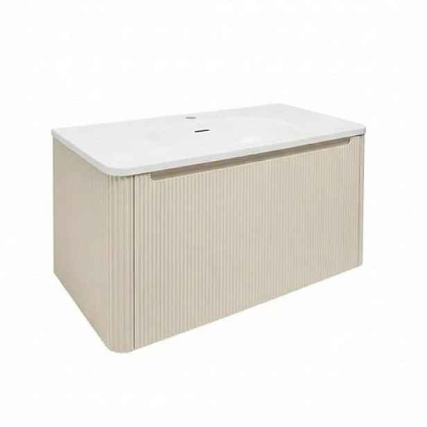 Koupelnová skříňka s umyvadlem Naturel Austen 79x47,5x45 cm clear brown mat AUSTEN80CB