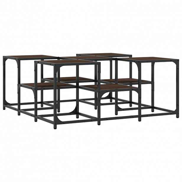 vidaXL Konferenční stolek hnědý dub 91 x 91 x 40 cm kompozitní dřevo