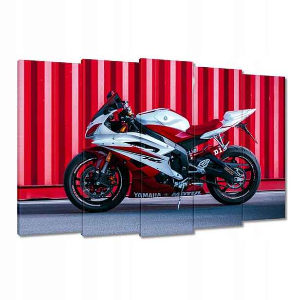 Obrazy 150x95 Bílo-červená Yamaha