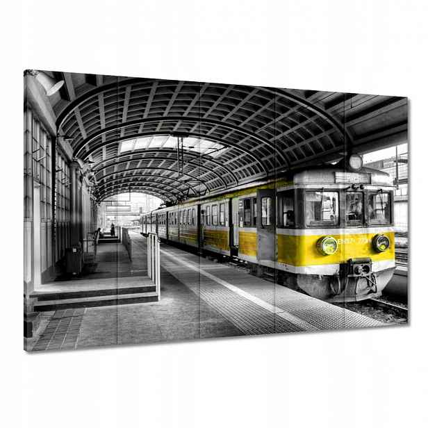 Obrazy 100x70 Žlutý vlak