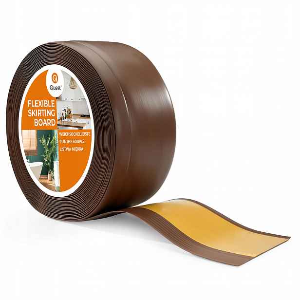 Podlahová lišta soklová, samolepicí Pvc 100/25 bronz, 5 m