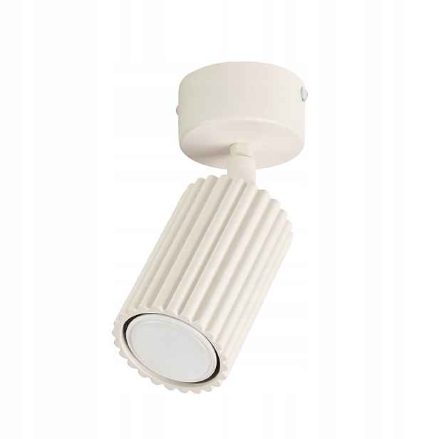 Sollux Lighting stropní reflektor béžový kulatý gu10 1x10w karbon