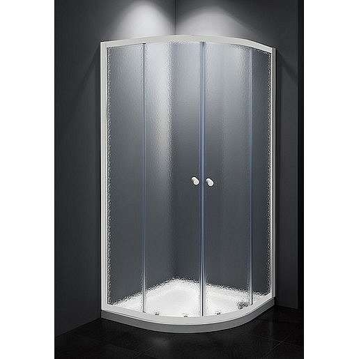 Sprchový kout čtvrtkruh 90x90x185 cm Multi Basic bílá SIKOMUS90CH0