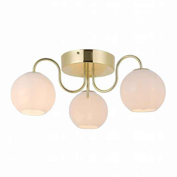 Stropní Svítidlo Stropní lampa Mosaz Sklo Moderní design 3xE14 Franca Nordlux
