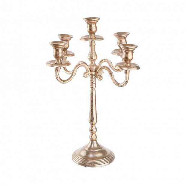 Butlers BOHEMIAN Pětiramenný svícen - zlatá