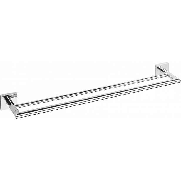 Sapho X-SQUARE - Držák ručníků dvojitý, délka 66 cm, chrom XQ404
