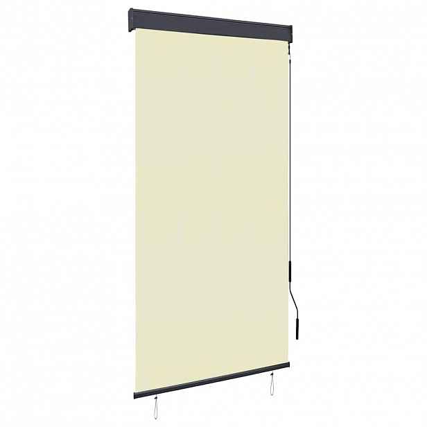 vidaXL Venkovní roleta 80 x 250 cm krémová