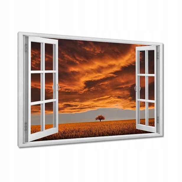 Obrazy 90x60 Oranžová obloha