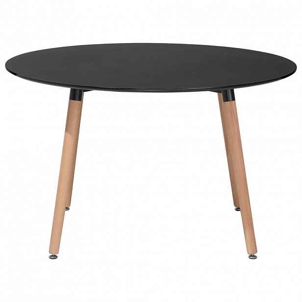 Beliani JÍDELNÍ STŮL 120/120/74 cm Černý, Světle hnědý Kulatý Bovio