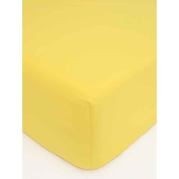 MKLuzkoviny.cz Jersey prostěradlo Classic 220 x 200 cm – žlutá