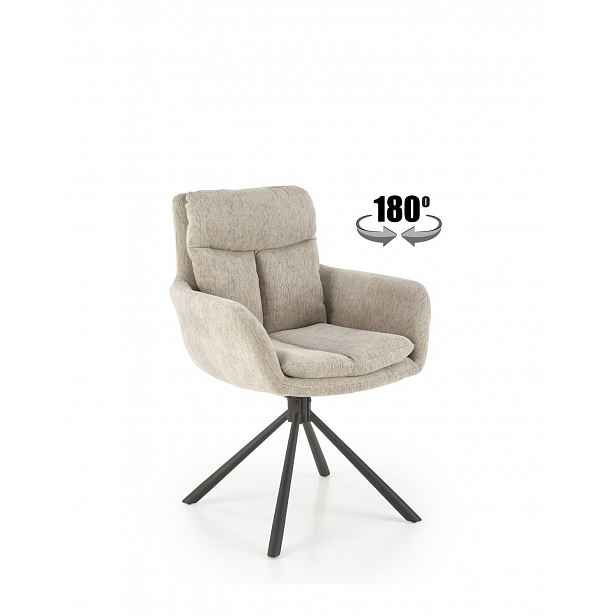 Otočná židle K495, béžová
