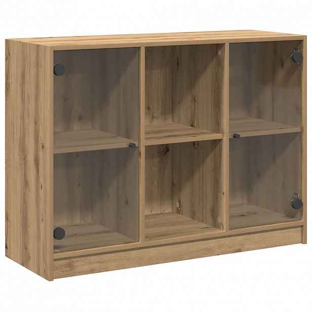 vidaXL Příborník dub artisan 102 x 37 x 75,5 cm kompozitní dřevo