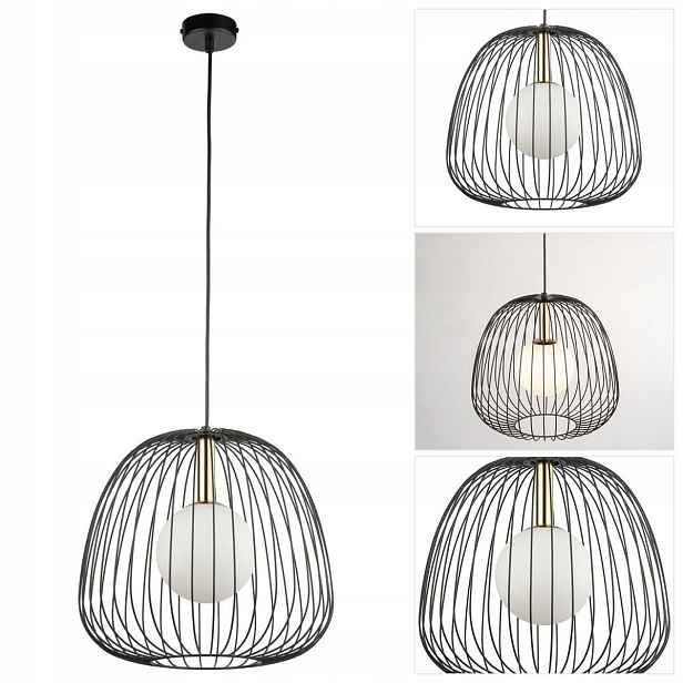 Závěsná bílá Bell moderní harmonická forma v jídelně Sigma Lighting