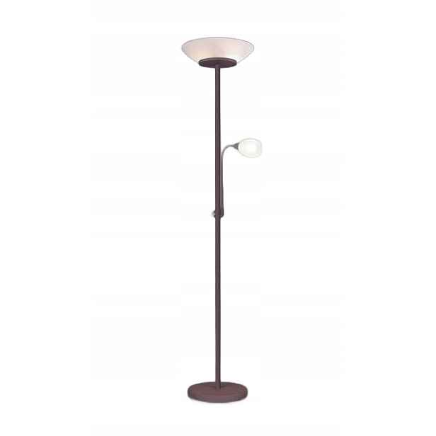 Podlahová lampa s přídavnou měděnou lampou Rl