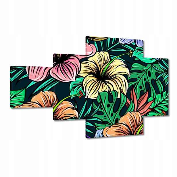 Obrazy 130x80 Monstera Zelený list