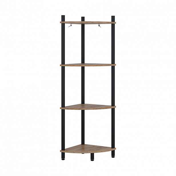 Vicco ROHOVÁ POLICE Bivio Zlatý dub power/antracit 29 x 102.5 cm se 4 úložnými prostory