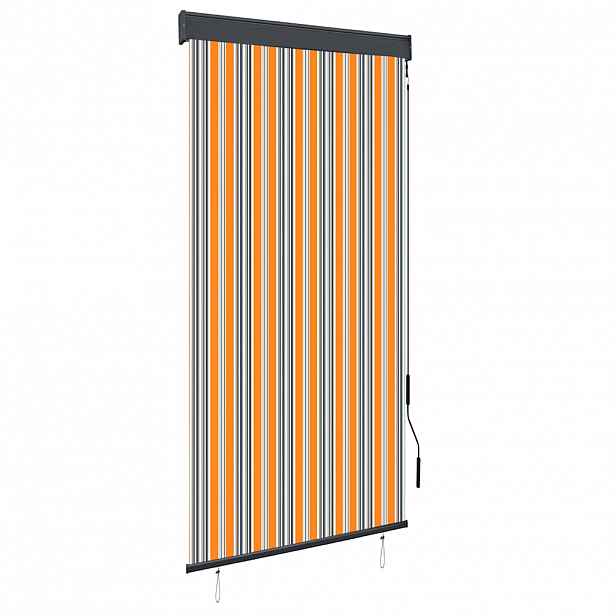 vidaXL Venkovní roleta 100 x 250 cm žlutomodrá