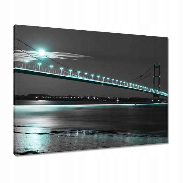 Obrazy 80x60 Modrá světýlka v noci