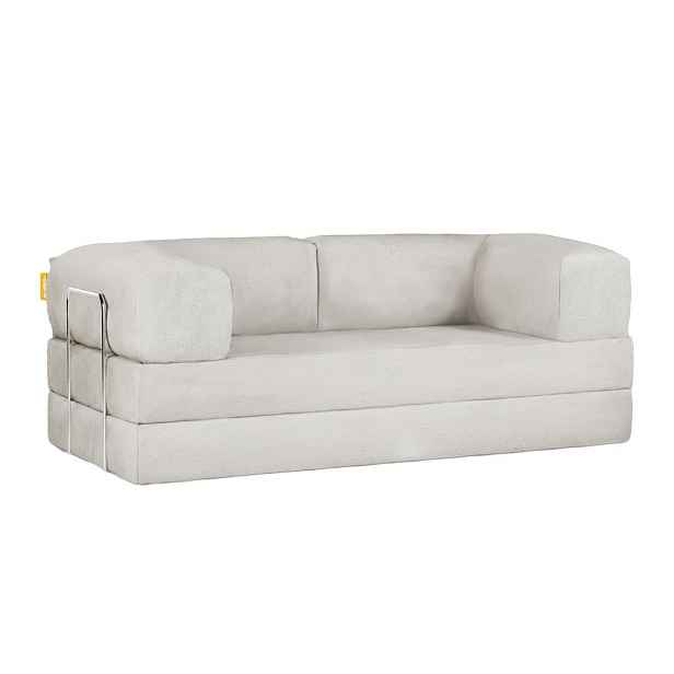 Béžová rozkládací pohovka z textilie bouclé 180 cm Bloom – TemaHome