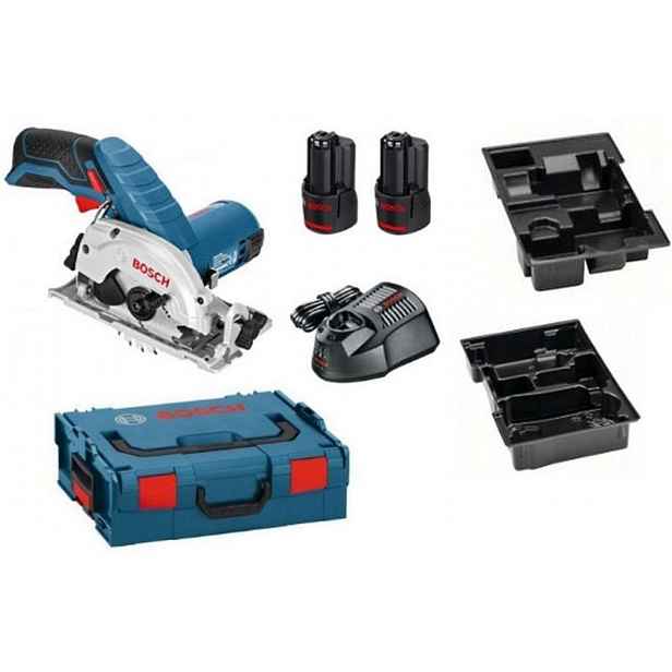 Bosch - 12V AKU okružní pila 85 mm, 2x aku 3,0 Ah Li-Ion, nabíječka 06016A1005