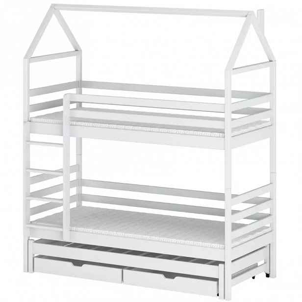 Posteľ Domček Dalia 80x160 white