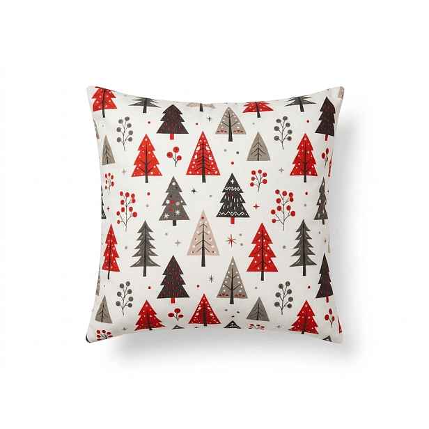 Povlak na polštář z mikrovlákna MERRY TREE 45x45 cm, barevný