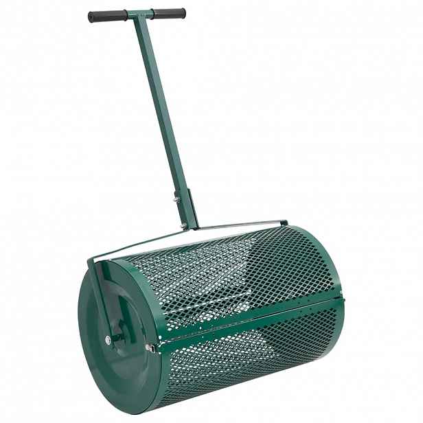 vidaXL Rozmetadlo kompostu 75L zelené Ø 40 x 60 cm ocel