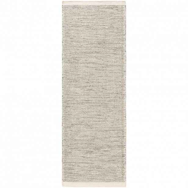benuta VLNĚNÝ běhoun Rocco Béžová/Černá 80x250 cm