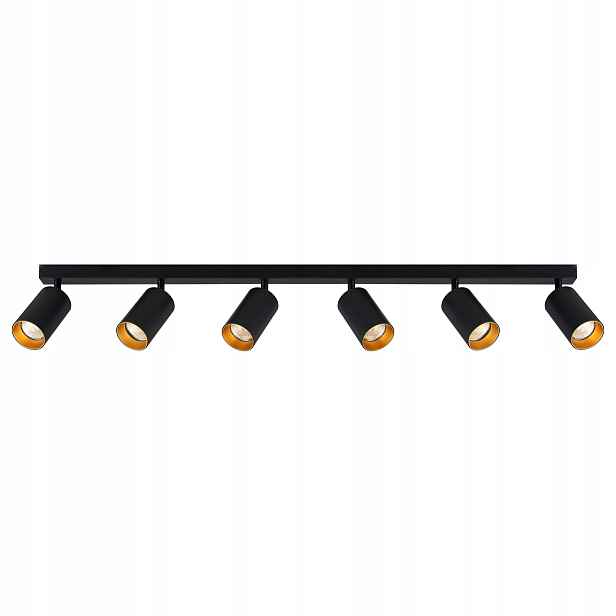 Stropní svítidlo Halogenové svítidlo 6x GU10 Led Pohyblivé svítidlo zlaté