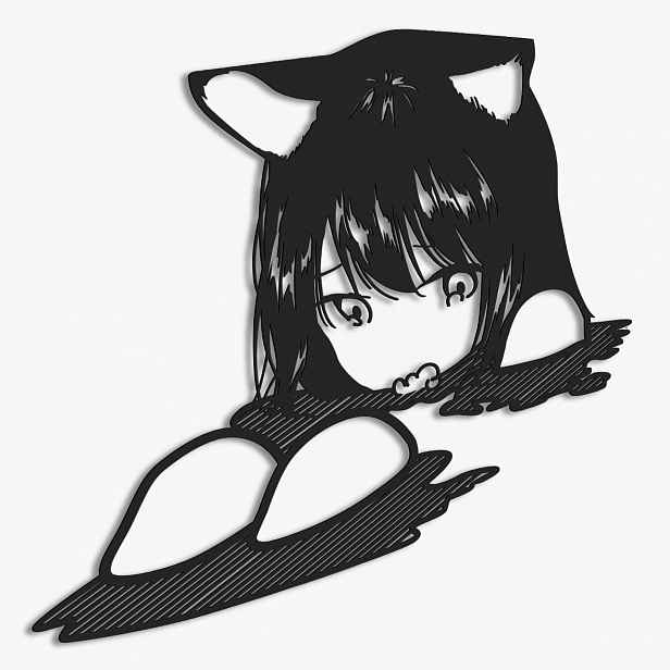 Dřevěný obraz Anime Dekorace interiéru Dárek