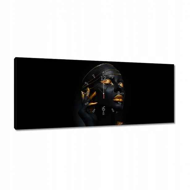 Hodiny 100x40 Zlatá aparace