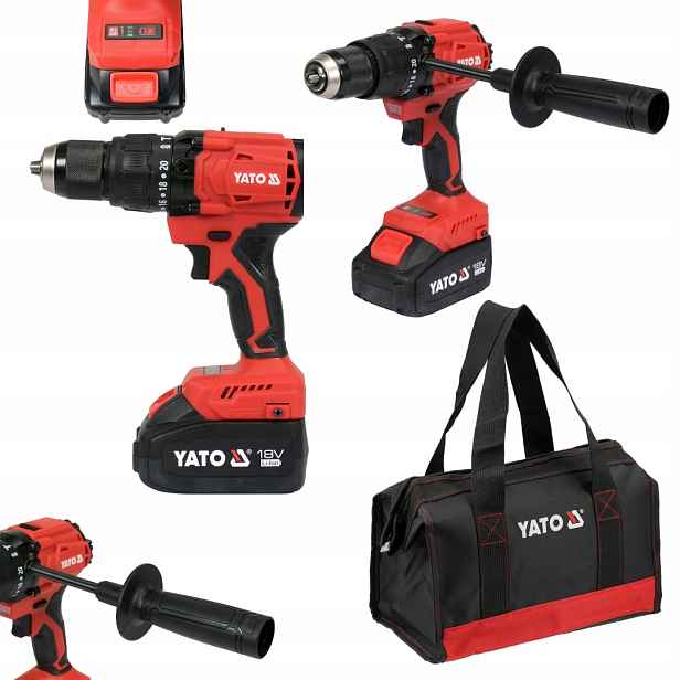 Sada Aku Šroubovák 18V 120NM 2X 4AH Akumulátory Yato YT-8277915