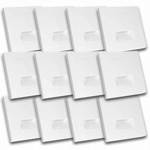 12x Moderní Led Svítidlo Osvětlení Schodů Bílá Schodišťová Lampa