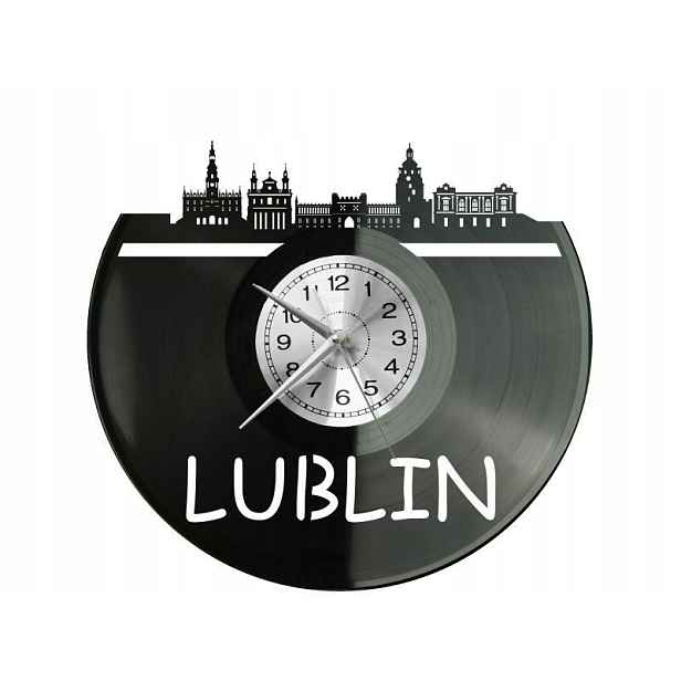 Lublin Město Polsko Nápad na Dárek Nástěnná Dekorace z vinylové desky