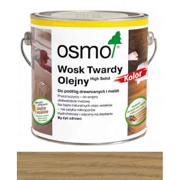 Osmo 3067 Tvrdý vosk olejový 0,125L Světle šedý