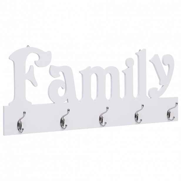 vidaXL Nástěnný věšák FAMILY 74 x 29,5 cm