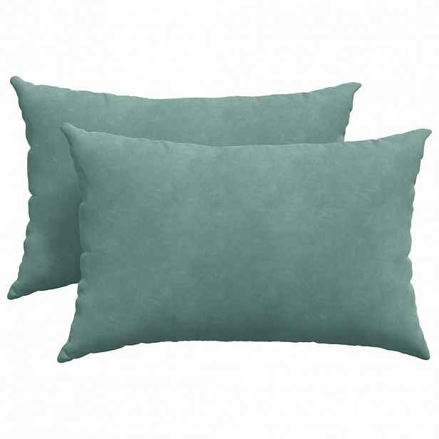vidaXL Pohovkové polštáře 2 pcs Mořská zelená 60 x 40 cm