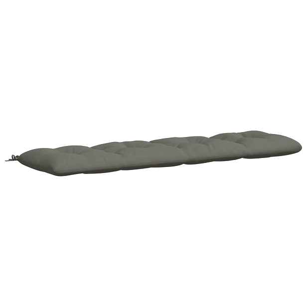 vidaXL Polštář na lavici VIANEN 100% polyester Šedá 200 x 50 x 12 cm