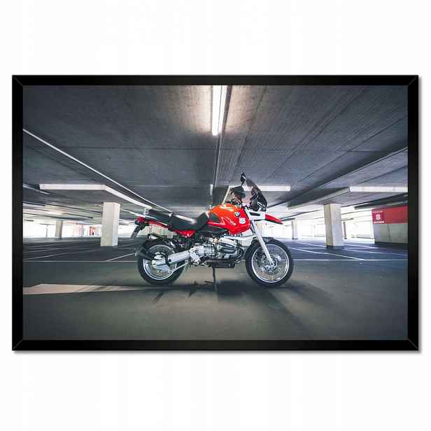 Plakáty v rámu 60x40 Červený motocykl Bmw