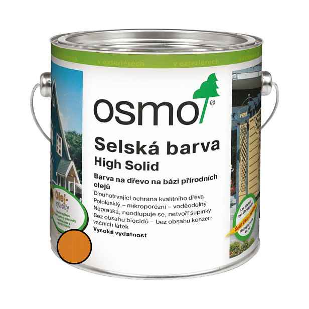 Nátěr venkovní Osmo 2203 Selská barva smrkově žlutá 0,75 l