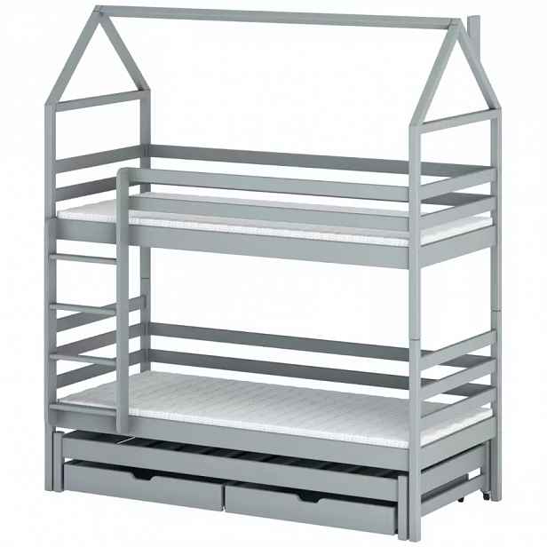 Posteľ Domček Dalia 80x160 grey