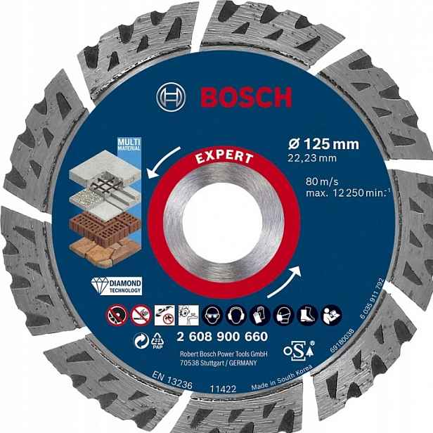 Bosch Kotouč Diam Expert MM 125X22.23X2.2X12 2608900660