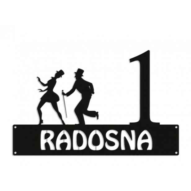 Číslo Na Dům 48 cm Tabule Adresa Ocel 2 mm Grafika 5744