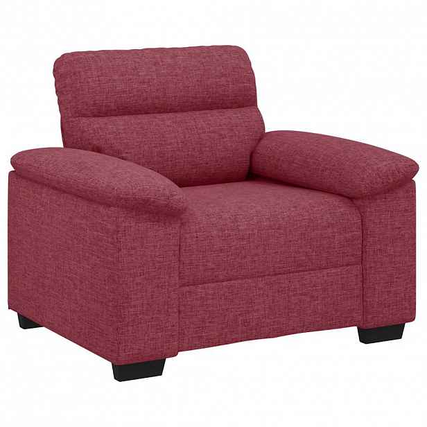 vidaXL Rozkládací křeslo vínově červené 100 x 81 x 84 cm látkové